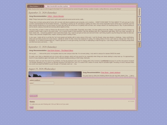 diary screenshot