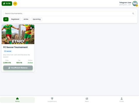 EthioLeague screenshot