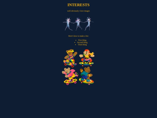 interests screenshot