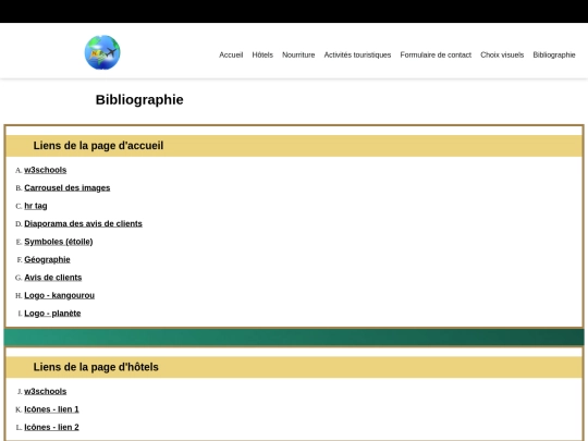 tp2/html/Bibliographie screenshot