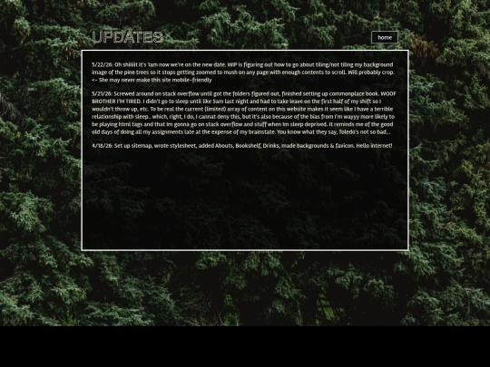 updates screenshot