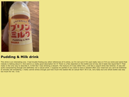 drinkshtml/reviews/flan screenshot