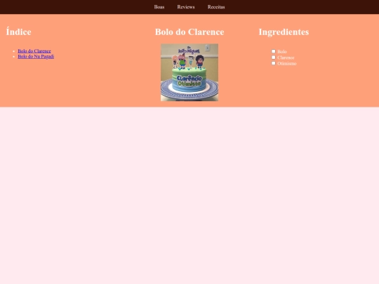 recipes/clarence screenshot