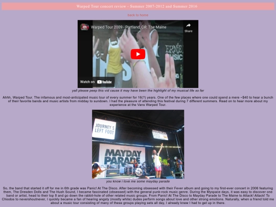 warpedtour screenshot