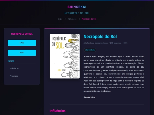 romances/necropole-do-sol screenshot