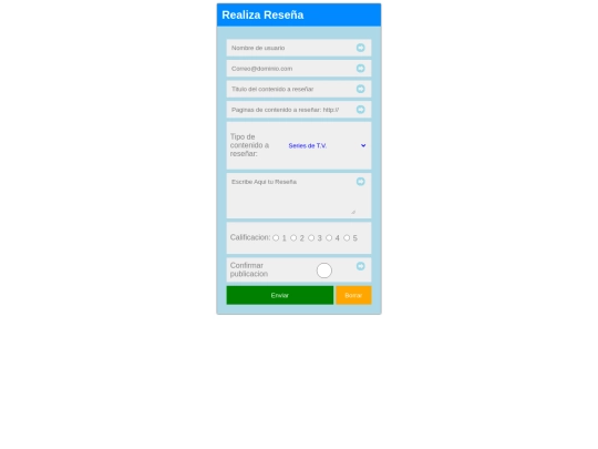Proyecto Metronauta/paginas/resena screenshot