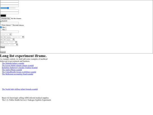 experiment/unethics screenshot