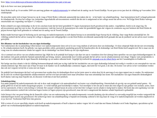 helpt/moesje/jurisprudentie/nadeelcompensatie_hoe_pak_je_het_aan screenshot