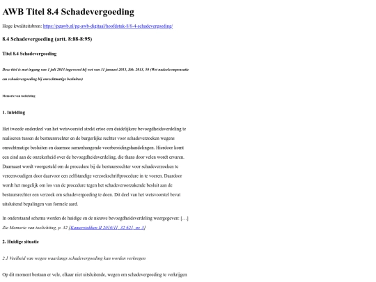 helpt/moesje/wetgeving/AWB/ZeerGrondig/8_4_schadevergoeding screenshot