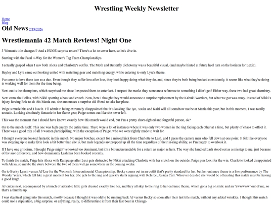 Images/newsletter screenshot