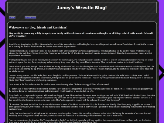 blog screenshot