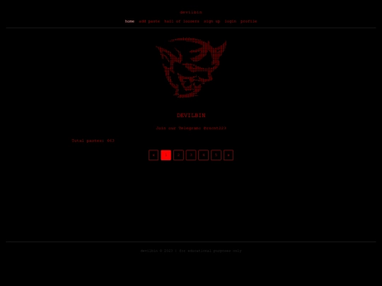 index screenshot