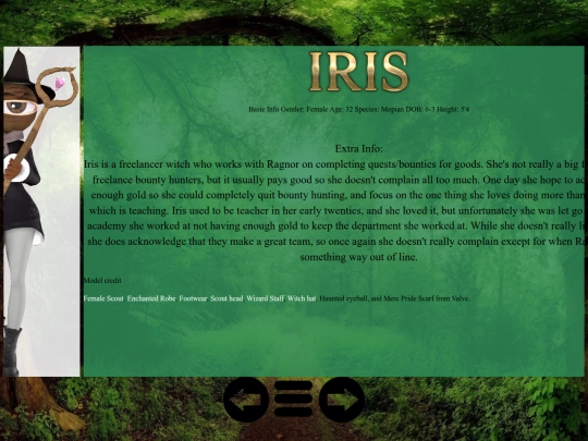Irisinfo screenshot