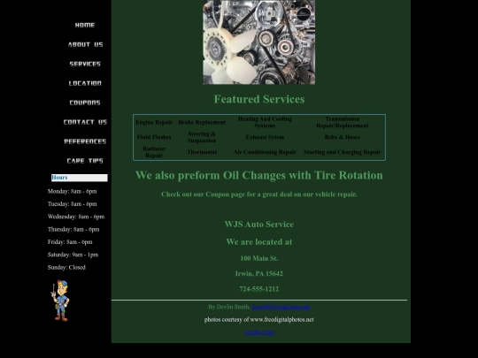 services screenshot