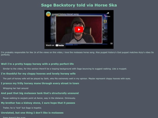 ideas/sages-horse screenshot