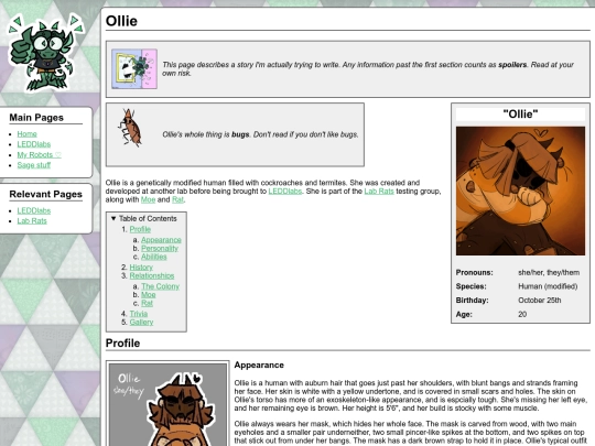 oc-pedia/Ollie screenshot