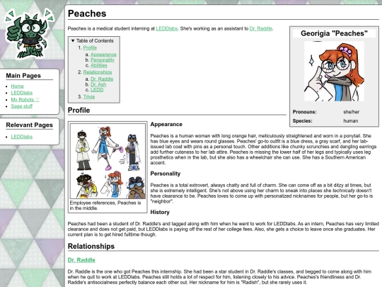 oc-pedia/Peaches screenshot