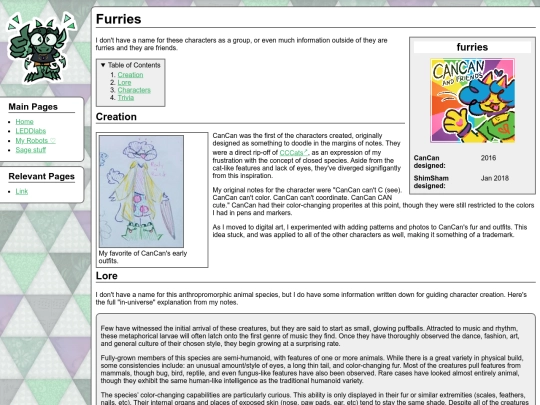 oc-pedia/furryfriends screenshot