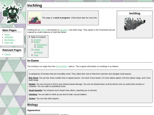 oc-pedia/inchling screenshot