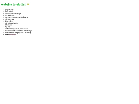 blog posts/todo screenshot