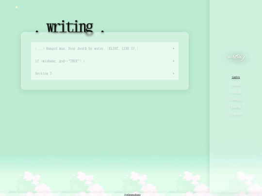 writing screenshot