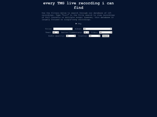 music/tmgsociety/livelist screenshot