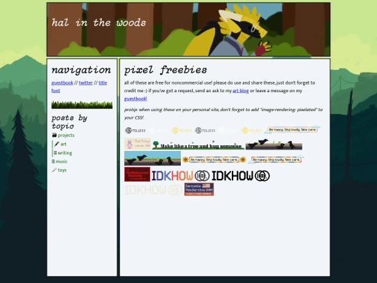 projects/pixels screenshot