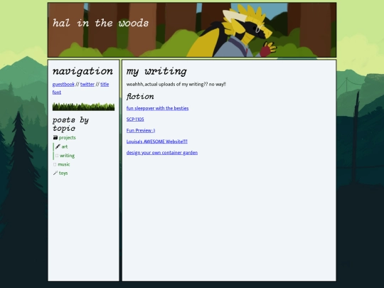 writing screenshot
