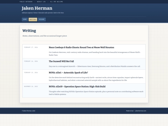 blog screenshot