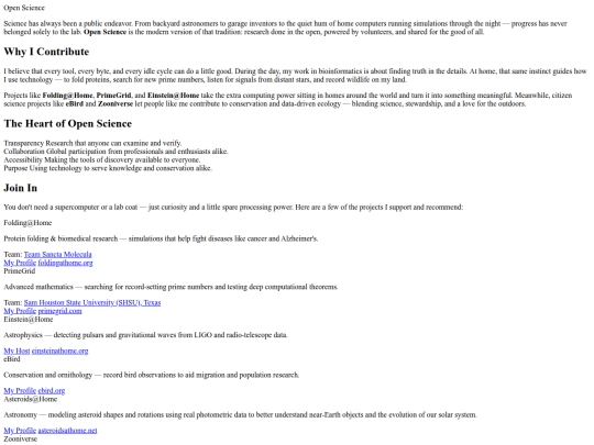 open-science screenshot