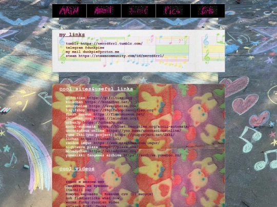 links screenshot