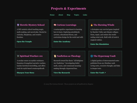projects screenshot