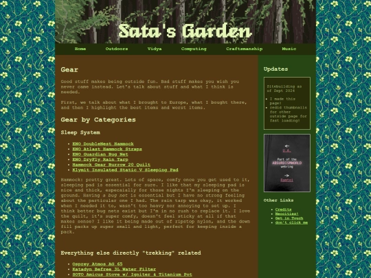 outdoors/gear_list screenshot