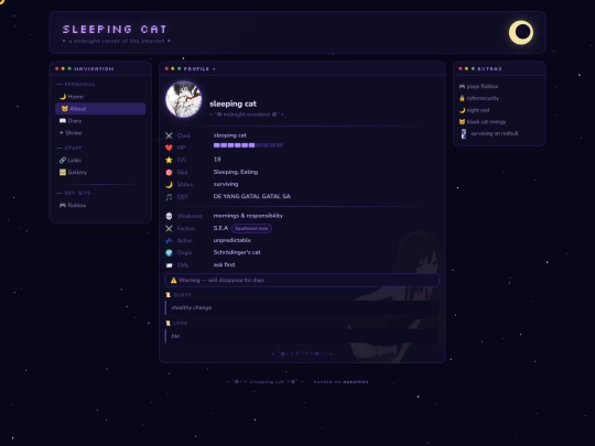 pages/about screenshot