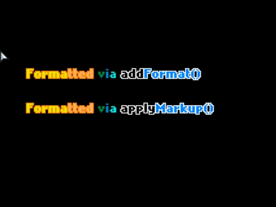 flx_demos/userinterface/flxtextformat screenshot