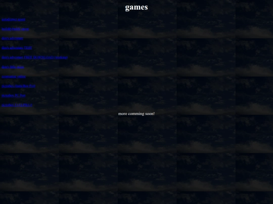 games screenshot