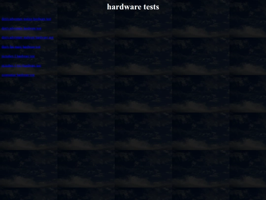 hardwaretests screenshot