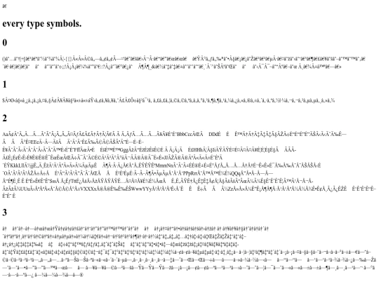 symboltest screenshot
