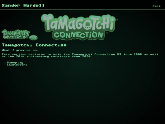 tamagotchi/connection/v3 screenshot