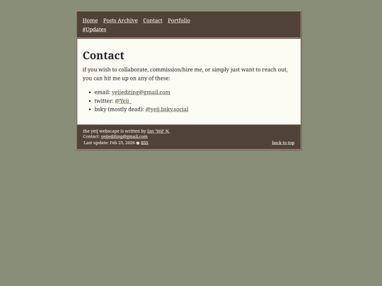info/contact screenshot