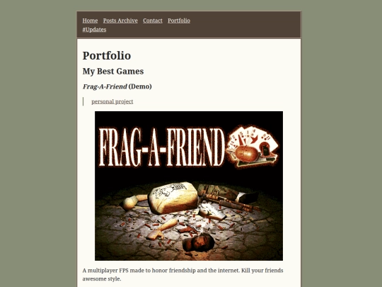 info/portfolio screenshot