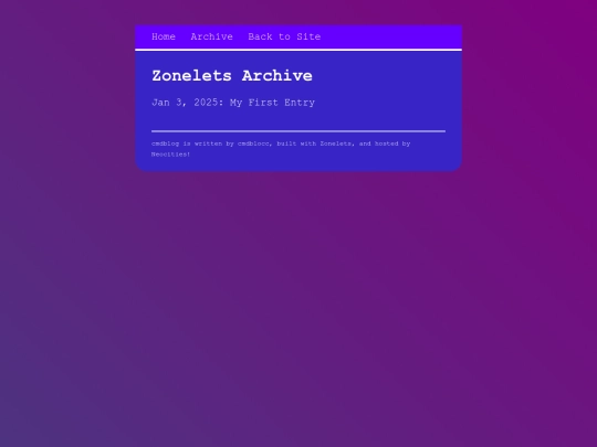 archive screenshot