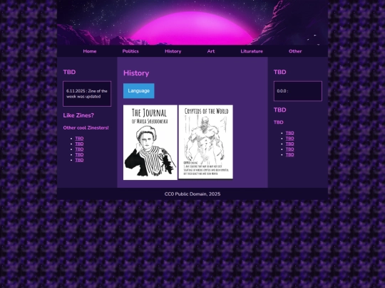 English/History screenshot