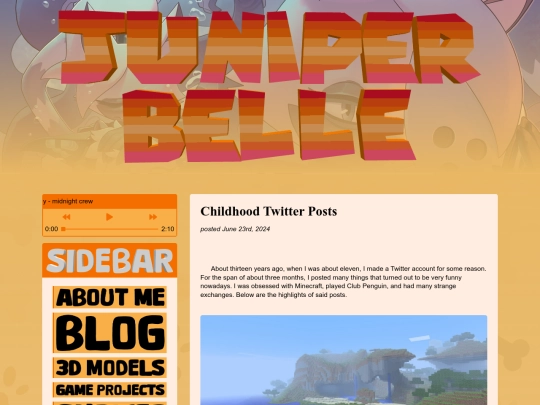 blog screenshot
