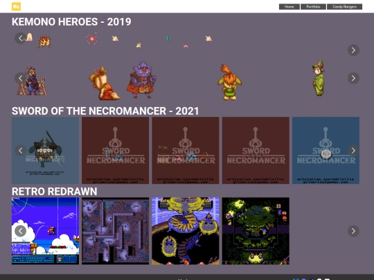 Portfolio/Pixelart screenshot