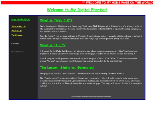 oldweb screenshot