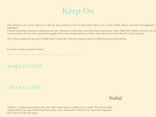 creations/universes/keep-on screenshot