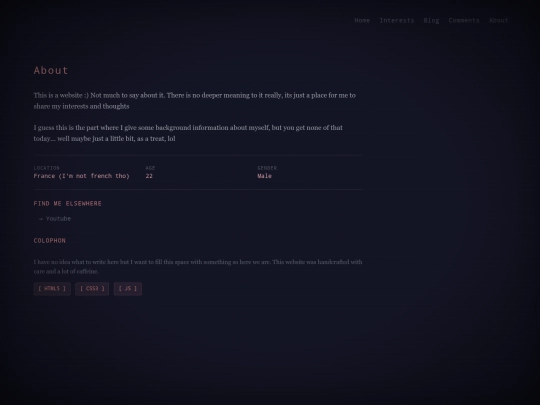 pages/about screenshot