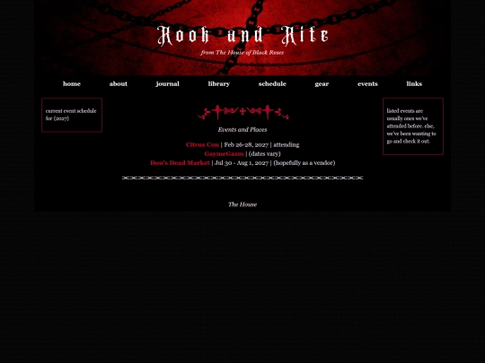 events screenshot