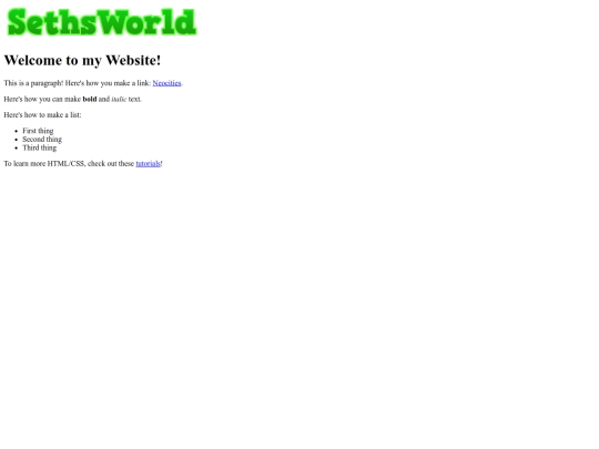 index screenshot